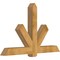 Ekena Millwork Kennewick Rough Sawn Timber Gable Bracket, Western Red Cedar, 72"W x 45"H x 6"D x 6"F, 15/12 Pitch GBW072X45X0606KEN00RWR - alternate 3